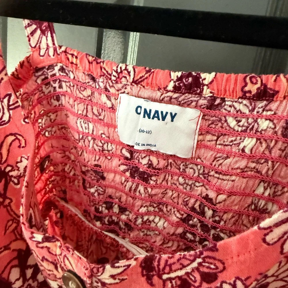 NWT Old Navy Pink Floral Tiered Dress